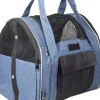 Sac à dos de transport pour animal de compagnie coloris bleu Lene - 36 x 32 x 32 cm