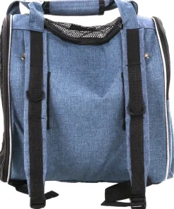 Sac à dos de transport pour animal de compagnie coloris bleu Lene - 36 x 32 x 32 cm
