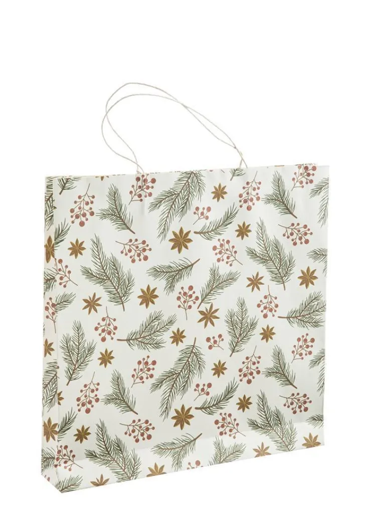 Sac cadeau pin coloris multicolore en papier - 35,5 x 35,5 x 15 cm