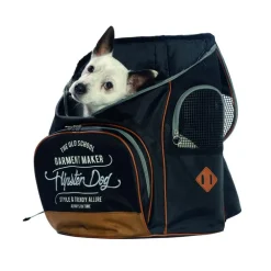 Sac Pack noir pour chien - taille M