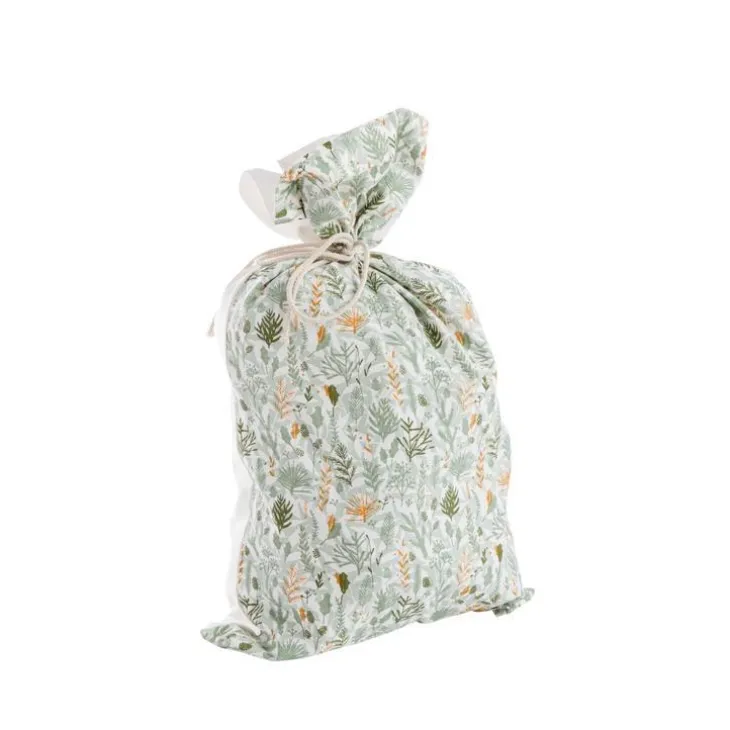 Sac semis coloris vert en coton - 50 x 80 cm