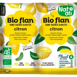 Sachet de flan en poudre bio goût citron Natali - 10 g