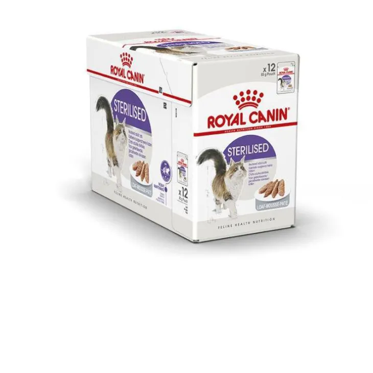 Sachets pour chat Sterilised mousse Royal Canin - 12x85 gr