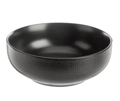 Saladier Vesuvio coloris noir en grès - Ø 16,5 cm