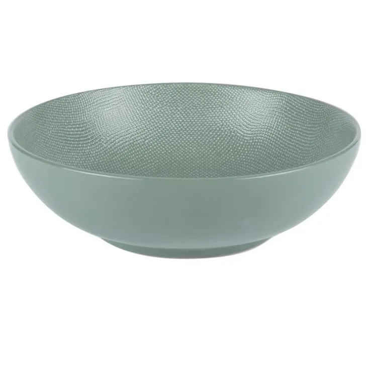 Saladier Vesuvio coloris bleu en grès - Ø 24 cm