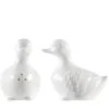 Salière en porcelaine blanche forme Canard - 8 x 5 x 9 cm
