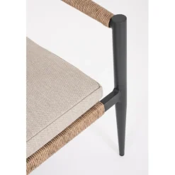 Salon bas en aluminium anthracide Bizzotto Jandia Naturel