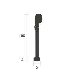 Sangle de suspension coloris blanc en aluminium Fermob - Ø 5 cm