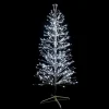 Sapin de Noël lumineux LED LED à lumière blanc pétillant sur secteur - 1,50 m
