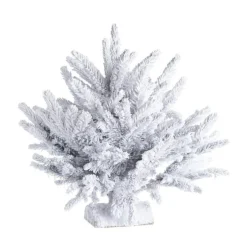 Sapin de Noël naturel blanc effet enneigé glacé avec LED incorporées MagicTree®