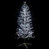 Sapin lumineux LED à lumière blanc pétillant sur secteur - 2,10 m