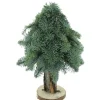 Sapin naturel de table avec pied Nobilis coloris vert – 40 cm