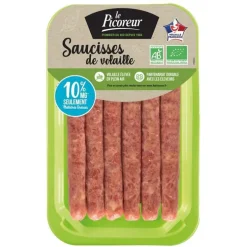 Saucisses de volaille natures Le Picoreur - 300 g
