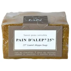Savon bio pour peau sensible Tadé Pain d’Alep 25% - 200 g