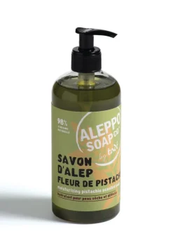 Savon d’Alep liquide en flacon pompe Tadé Fleur de pistache - 500 ml