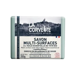 Savon multi-surfaces au thym bio La Corvette - 200 grammes