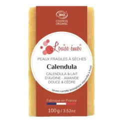Savon solide "Calendula" huile d'amande douce et calendula - 100g