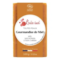 Savon solide "Gourmandise de miel" huile de macadamia et miel - 100g