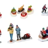 Scénette avec figurines pour village de Noël Lemax Vail village