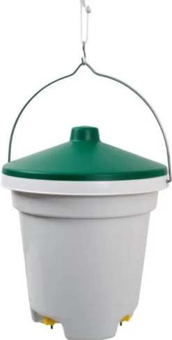 Seau abreuvoir à pipettes pour volailles coloris multicolore Distrigalli - 12 L