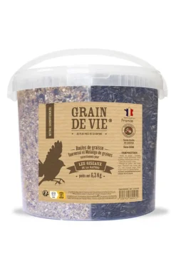 Seau découverte pour oiseaux Grain de Vie - 6,35 kg