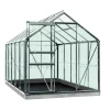 Serre verre 6,2 m² en aluminium