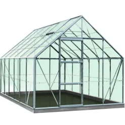 Serre Verre 9,9 m² en aluminium