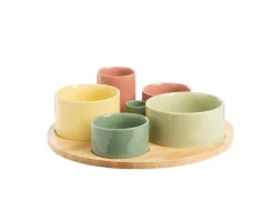 Service à apéritif Oslo multicolore Ø32 cm