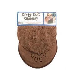 Serviette de toilettage marron - 33 x 79 cm