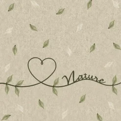 Serviettes en papier recyclé 2 plis x 25 Love of nature - 33 x 33 cm