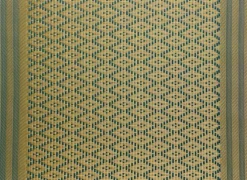 Set de table bleu paon et or en PVC Kadra - 33 x 45 cm