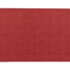 Set de table Canna coloris rouge en polyester - 33 x 45 cm