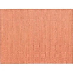 Set de table Canna coloris orange en polyester - 33 x 45 cm