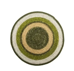 Set de table lignes coloris multicolore en osier - 35 cm