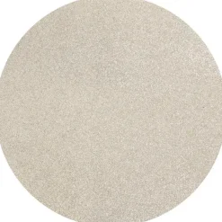 Set de table rond platine à paillettes Premium x 6 - Ø 34 cm