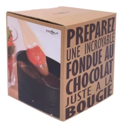 Set pour fondue au chocolat à la bougie x 2 Cookut Lumichoco - Ø 14 x H 10