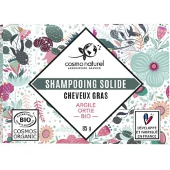 Shampoing solide Cheveux gras Étui 85 g vert