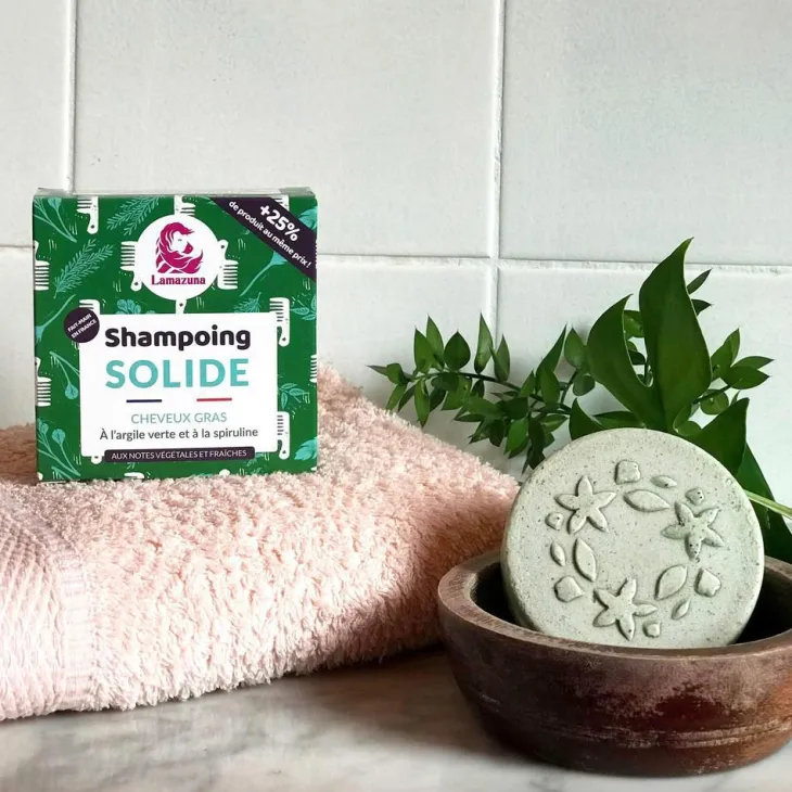 Shampoing solide cheveux gras sans huile essentielle 55 gr