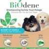 Shampooing solide pour chien tout pelage Biodène – 100 g