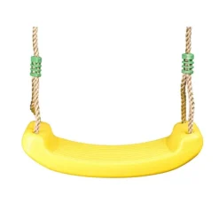 Siège de balançoire en plastique jaune pour portique de 1,9 à 2,5 m