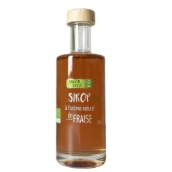 Sirop arôme de fraise Bio Savor & Sens - Bouteille 25 cl