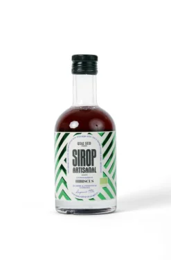 Sirop artisanal Bio à l'hibiscus Quai Sud - Bouteille de 35 cl
