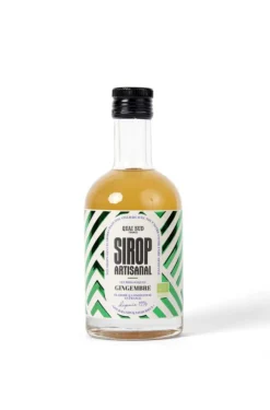Sirop artisanal Bio au gingembre Quai Sud - Bouteille de 35 cl