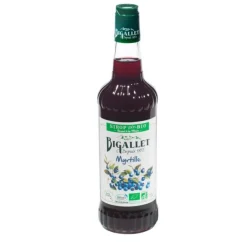 Sirop de myrtille bio - Bouteille de 70 cl