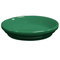 Soucoupe de pot en terre cuite émaillée vert forest Decolines - Ø 17 cm