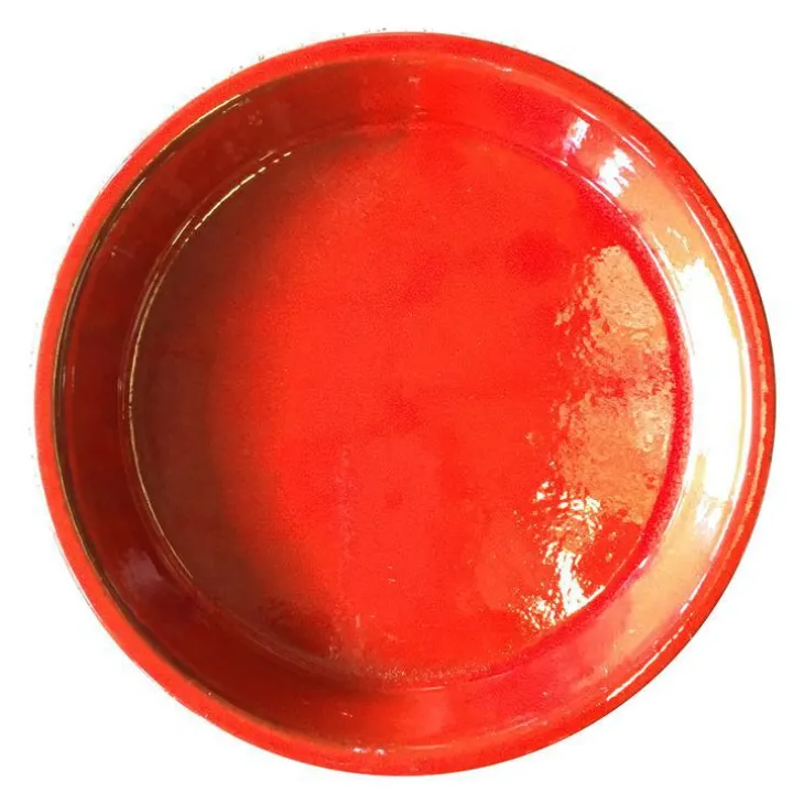 Soucoupe Les Poteries d'Albi coloris coquelicot - Ø 17 cm