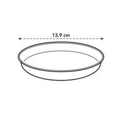 Soucoupe Loft urban Elho anthracite Ø 14 cm