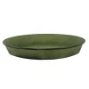 Soucoupe pot Reb en acier vert mat Ø 24 x H 3 cm