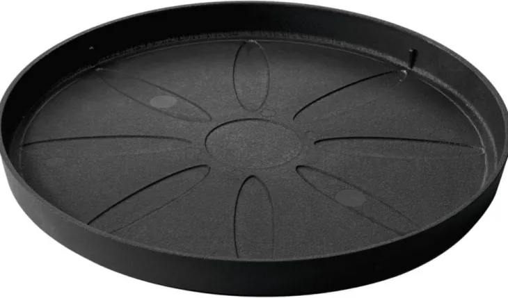 Soucoupe pour pot de fleurs Origin coloris gris Deroma - Ø 32 cm x 2,9 cm