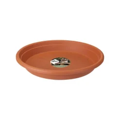 Soucoupe ronde couleur terre cuite - Ø 15x2.3 cm